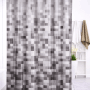 Euroshowers Duschvorhang mit Pixelmuster, inklusive Ringe und Ösen.