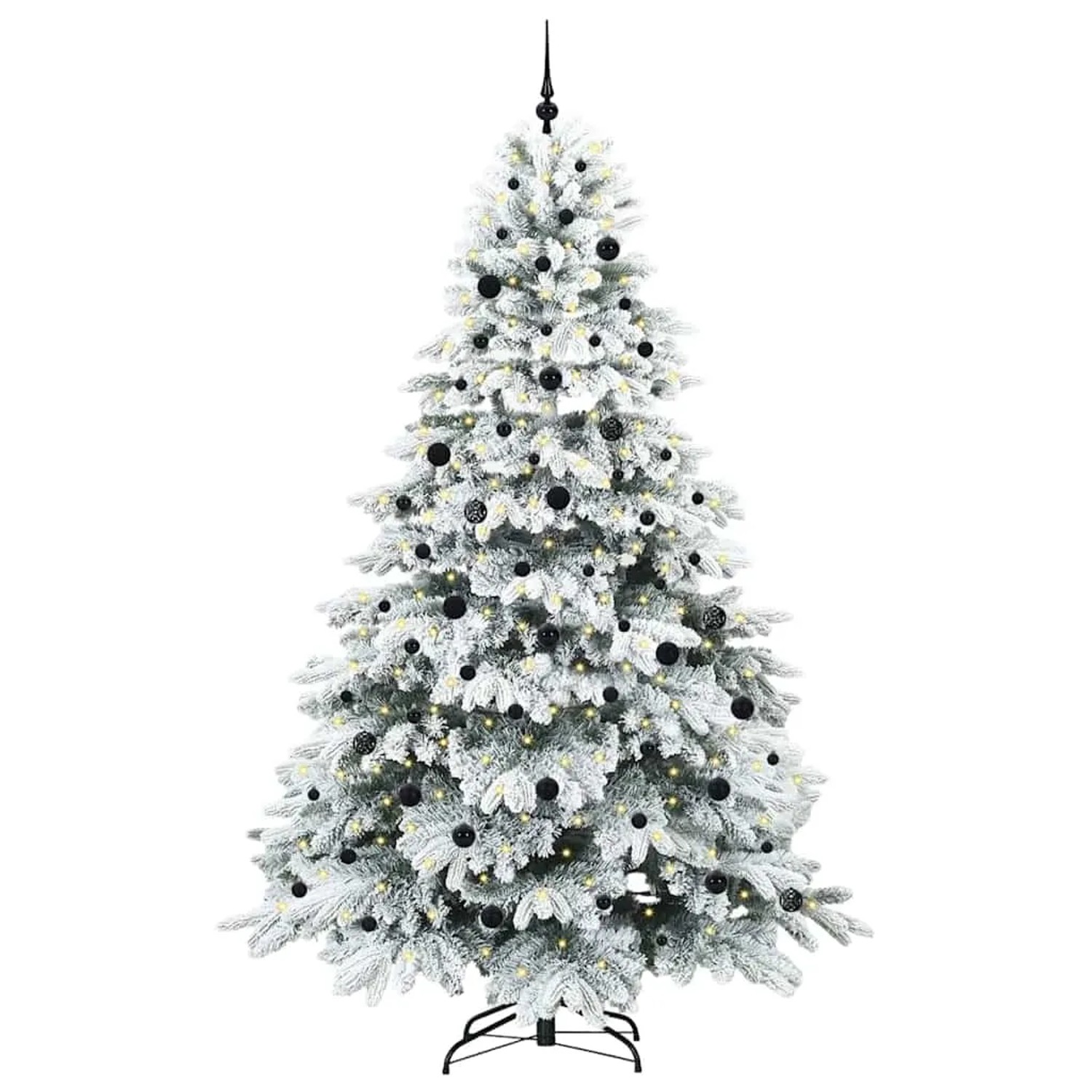 vidaXL Künstlicher Weihnachtsbaum mit 300 LEDs Grün 240 cm PE und PVC 3397641