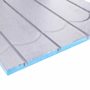 Belvit XPS 500 Fußbodenheizungsplatte, 120x60x2,5 cm, für Warmwasser-Fußbodenheizung im Trockenbau.