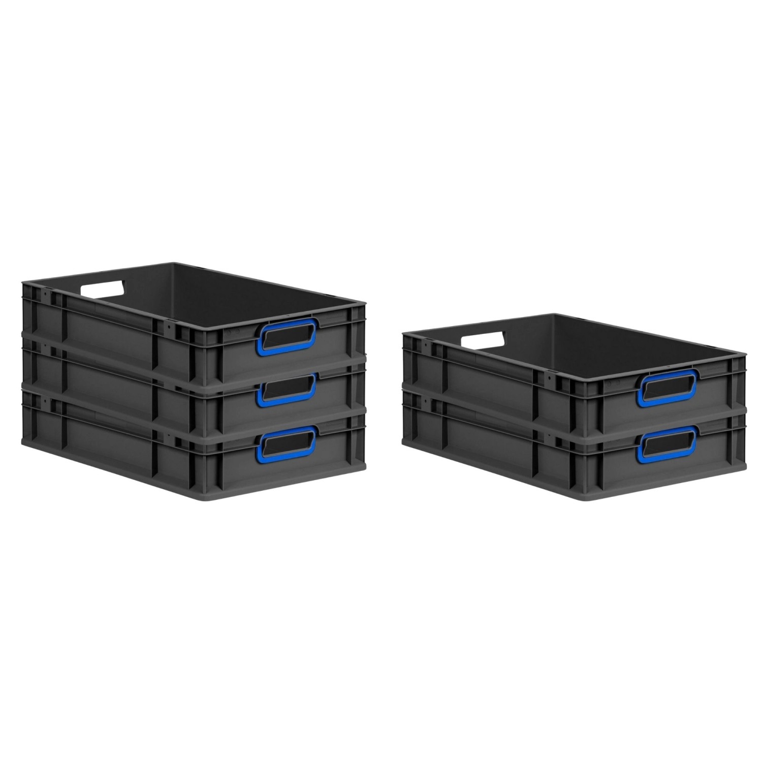 PROREGAL SparSet 5x Eurobox Nextgen Color HxBxT 12x40x60cm 23 Liter Griffe günstig online kaufen