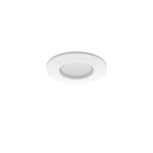 Weißer Philips Hue Einbauspot Slim, 9 cm, White & Color Ambiance für smarte Beleuchtung.
