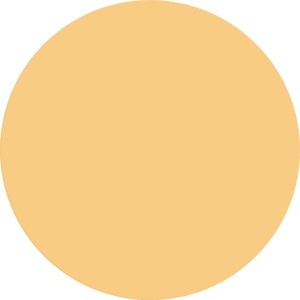 Farbfleck der Alpina Wandfarbe Pure Farben Hafergelb.