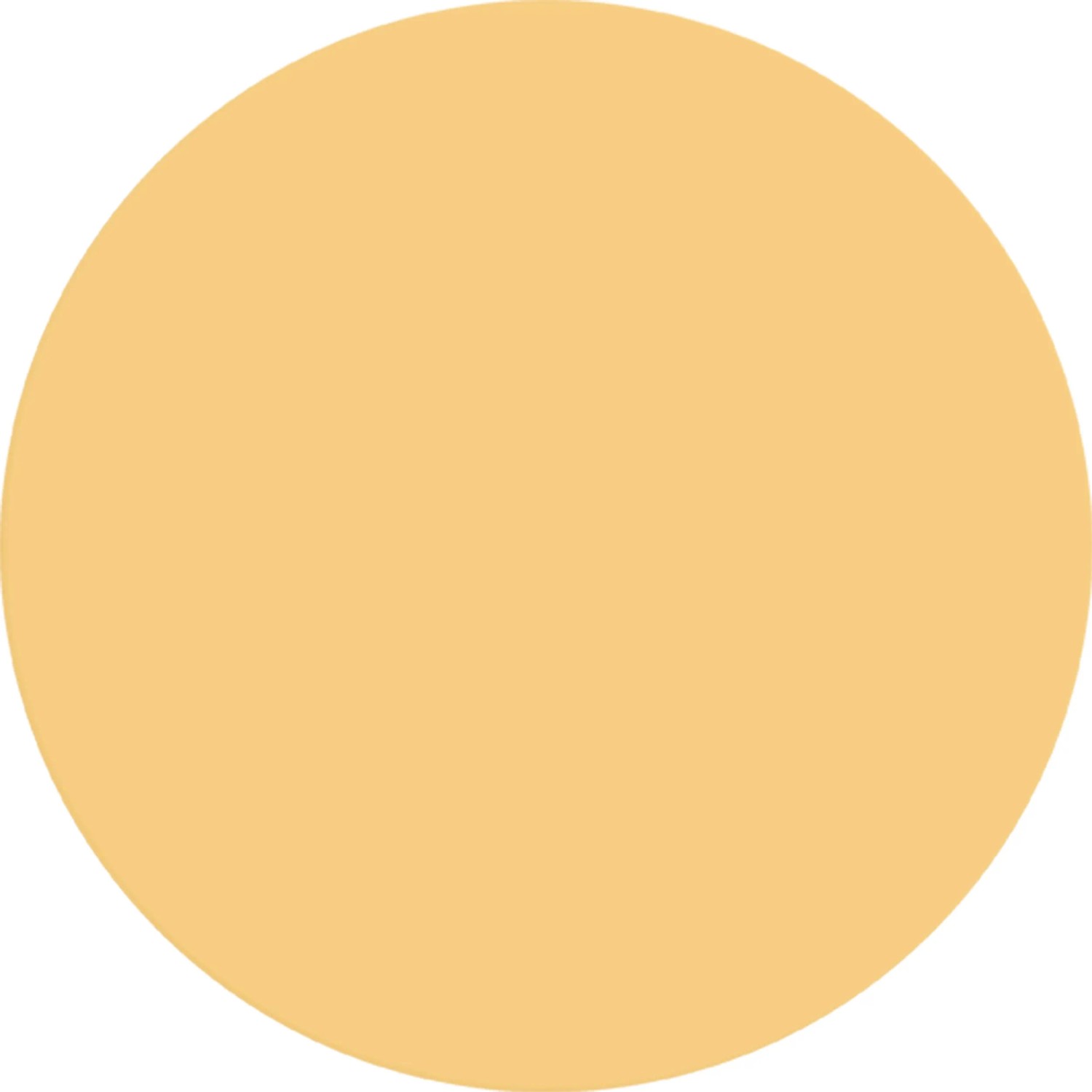 Farbfleck der Alpina Wandfarbe Pure Farben Hafergelb.