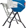 Scheppach Wippkreissäge HS410, 2200 W, mit blauem Gehäuse und weißer Wippe.