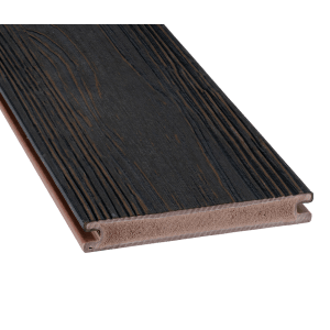 GartenLand WPC Terrassendiele Nova, kaffeebraun-multicolor mit geprägter Holzstruktur.