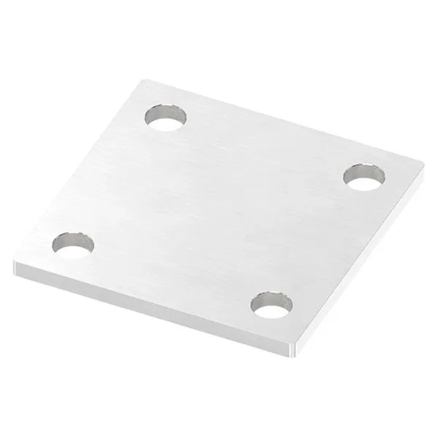 FeNau Ankerplatte 100 X 100 X 6mm Mit Längsschliff V2A