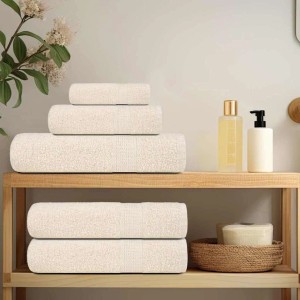 vidaXL Saunatücher 2 Stk Creme 80x200 cm 360 g/m² 100% Baumwolle 137007