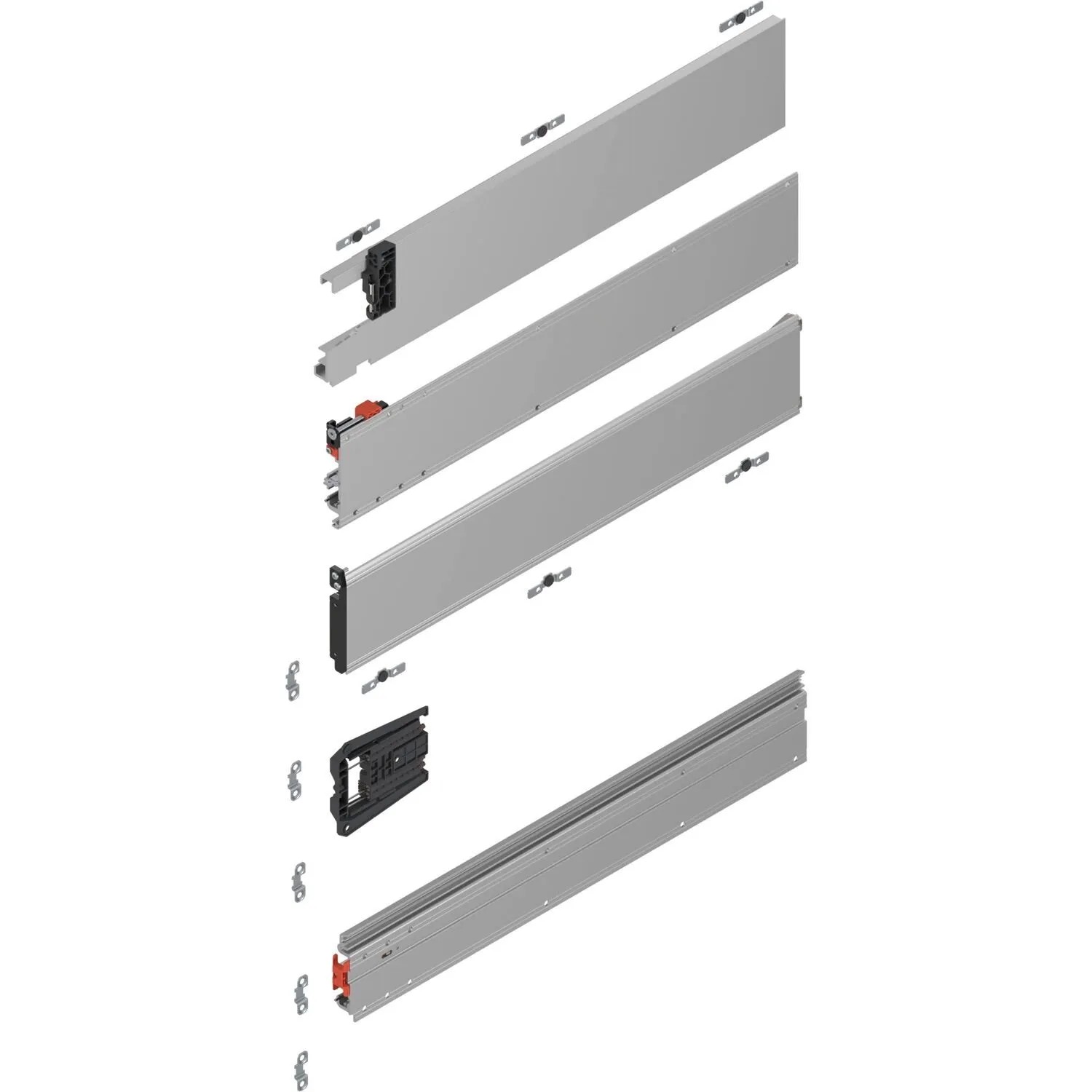 Blum Pocketschienen-Set Revego duo Laufschienen 675 mm Links
