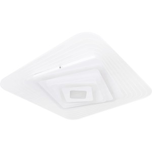 Weiße, dimmbare LED Deckenleuchte Jocelyn, 50 cm, mit Farbwechsel und Smart Home Funktion.