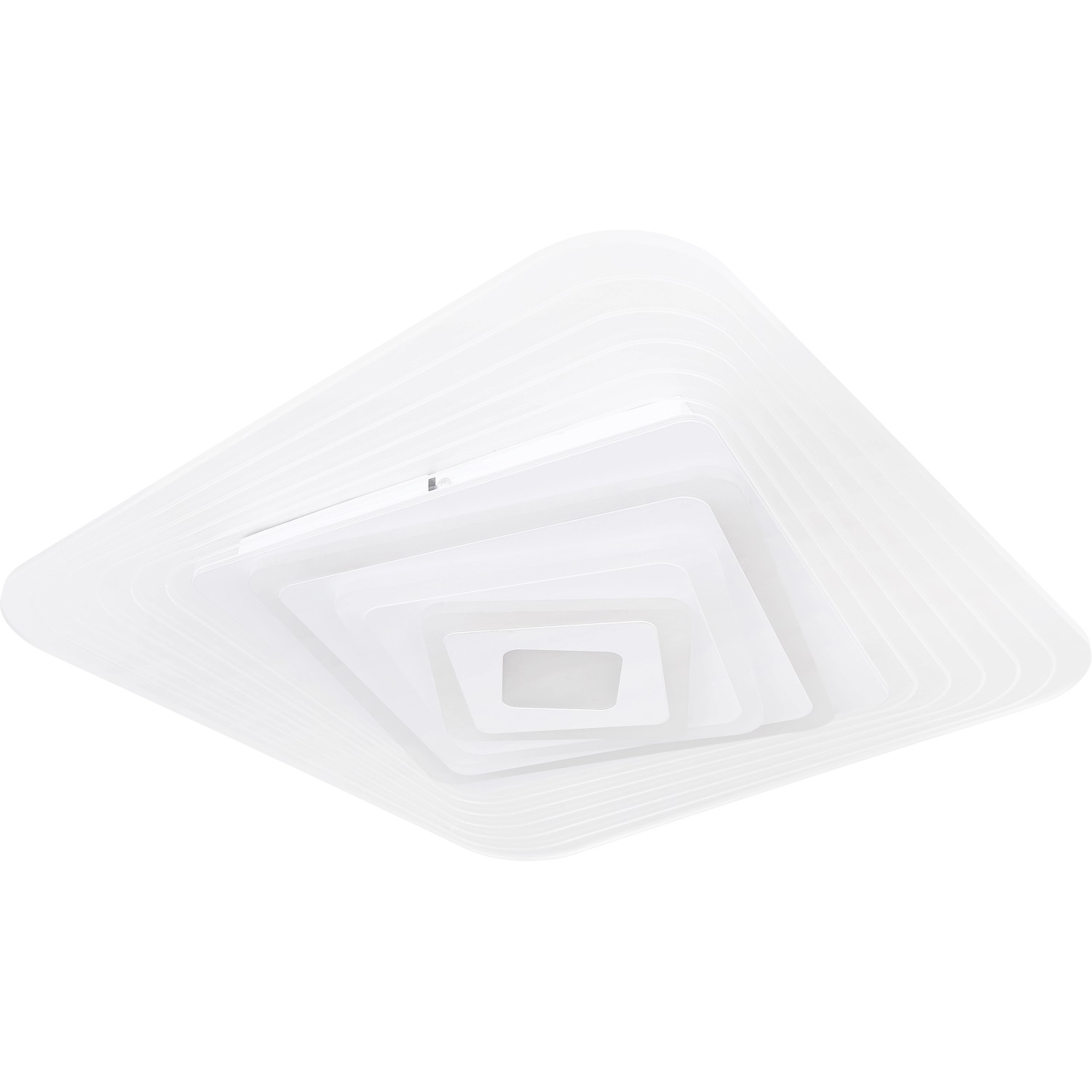 Weiße, dimmbare LED Deckenleuchte Jocelyn, 50 cm, mit Farbwechsel und Smart Home Funktion.