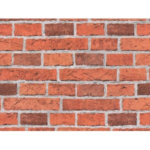 A.S. Creation Dekora Natur Papiertapete mit rotem Klinker-Muster.