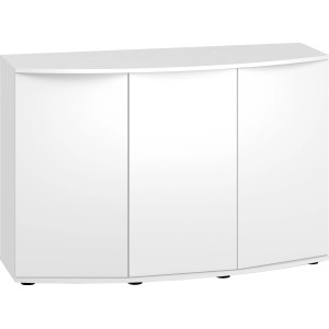 Weißer Juwel Aquariumunterschrank SBX Vision 260 mit drei Türen für Aquarienzubehör.