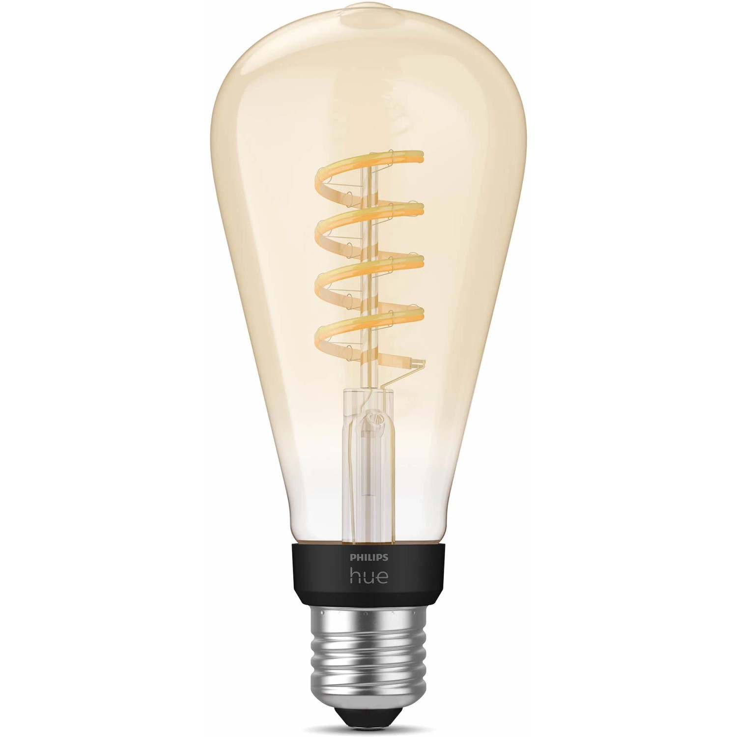 Philips Hue White Ambiance Filament E27 LED-Lampe im Vintage-Look, warmweiß bis kaltweiß dimmbar.