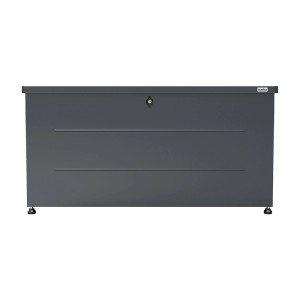 Weka Metall-Terrassenbox Gary 220 in Anthrazit, ideal zur Aufbewahrung im Garten.