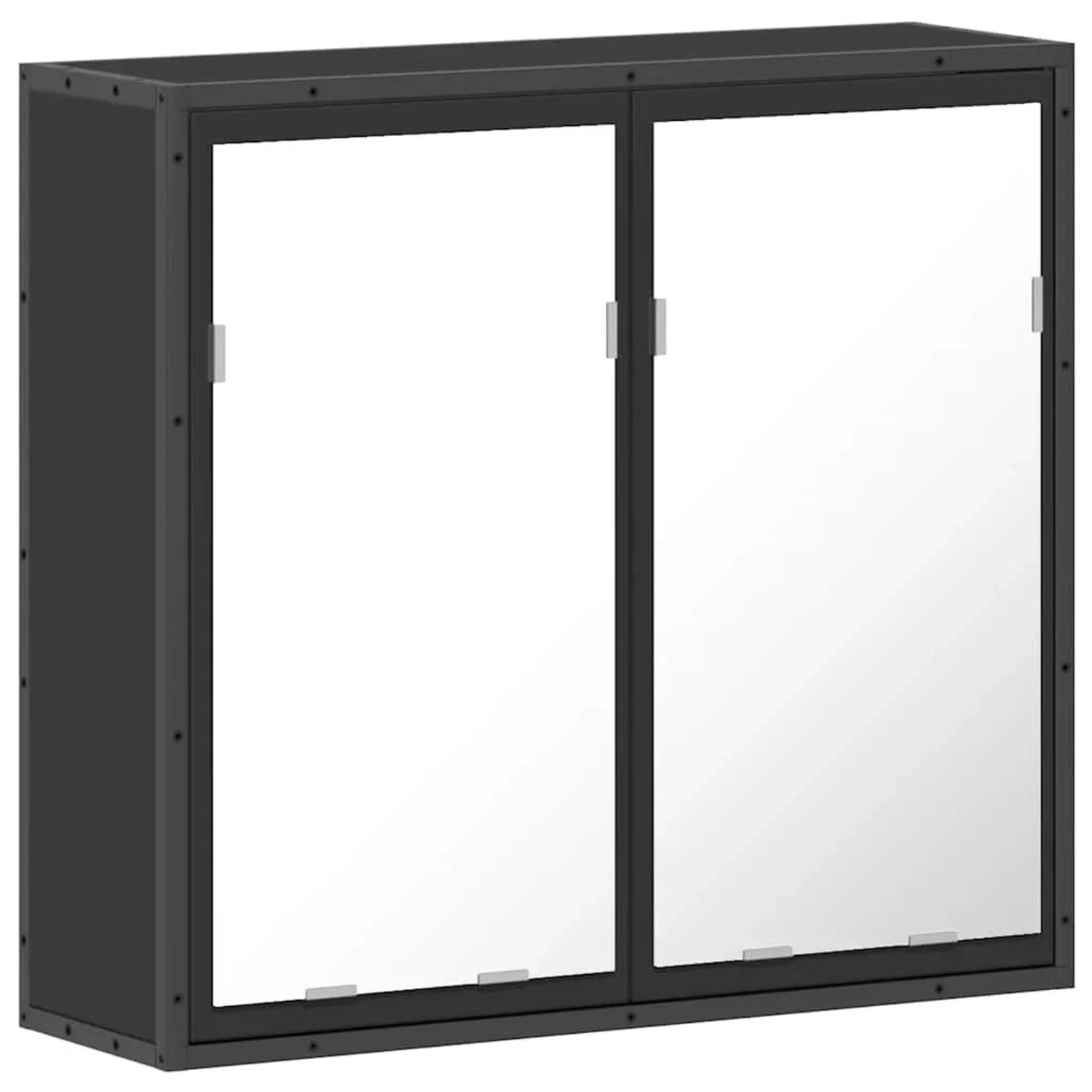 vidaXL Spiegelschrank Schwarz 65x20x60 cm Holzwerkstoff 849254 günstig online kaufen