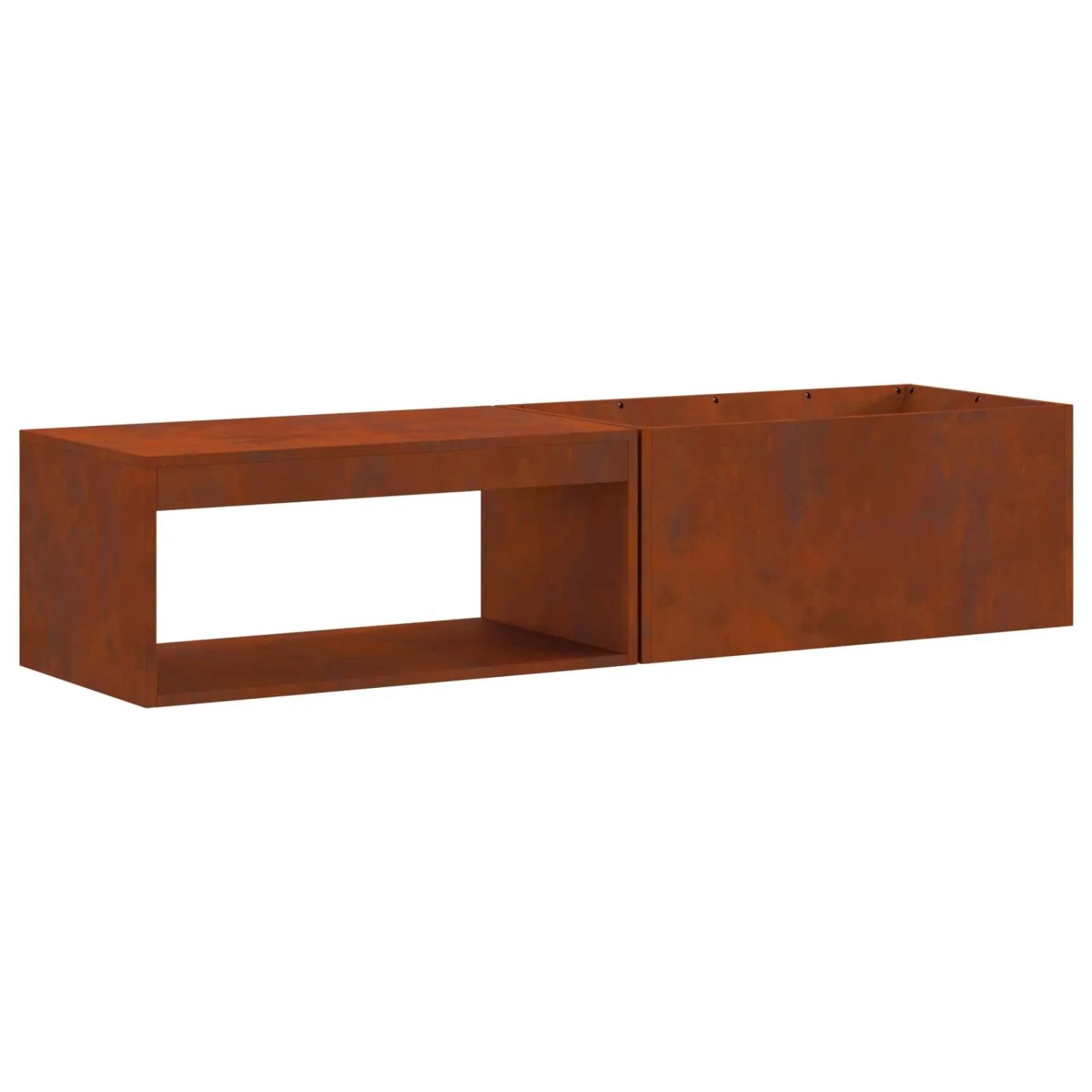 vidaXL Feuerstelle Braun 160 x 45 x 35 cm Stahl 859003