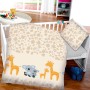 Bestlivings Kinderbettwäsche mit Koala- und Giraffen-Motiv, 100x135 cm & 40x60 cm.