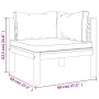 vidaXL Garten Lounge Set, 4-teilig, Akazie Massivholz, creme Kissen. Gartenmöbel für Terrasse und Garten.