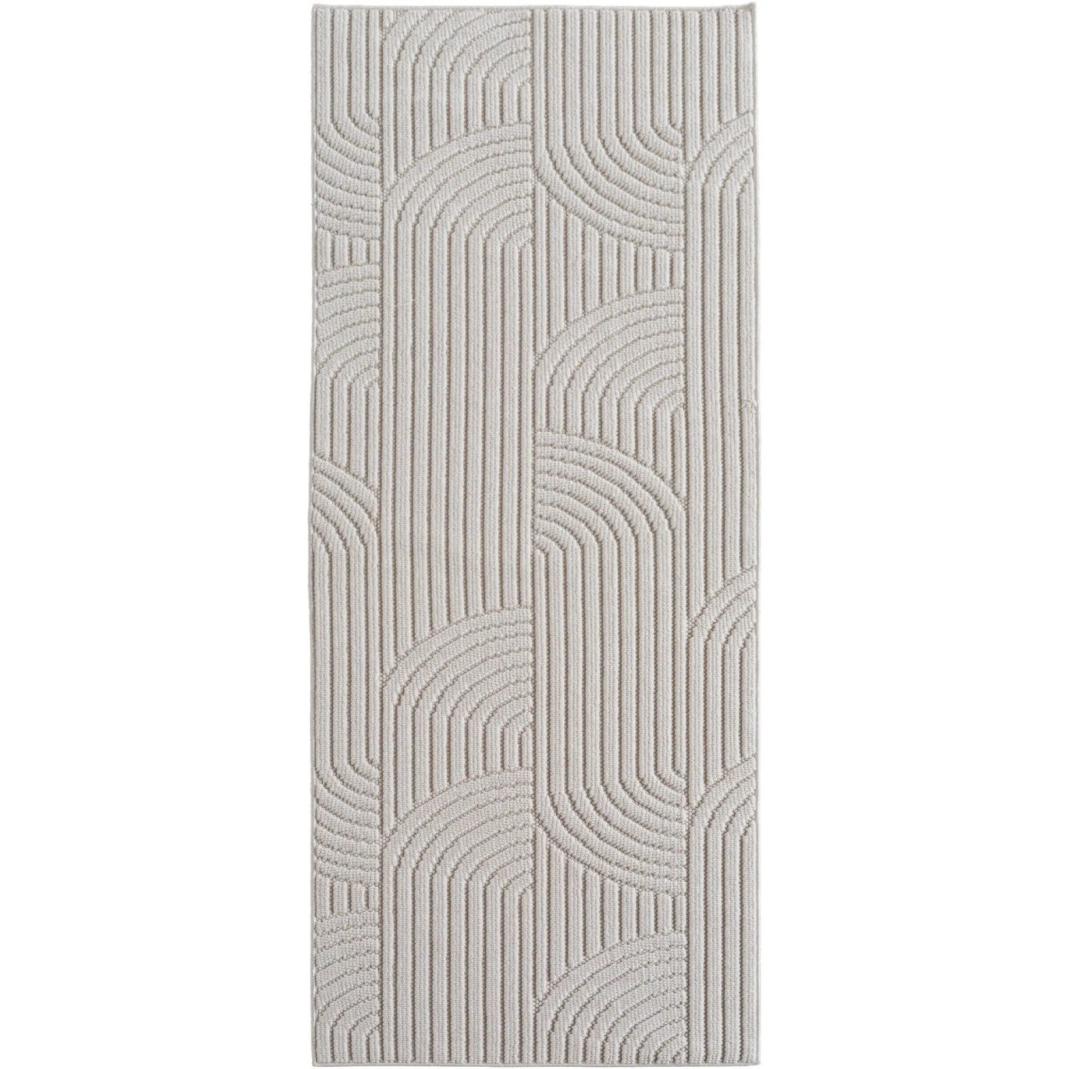 Ayyildiz Flachgewebeteppich Helix 2201 Creme 80 cm x 250 cm