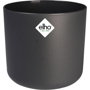 Anthrazitfarbener, runder Elho Blumentopf B.For Soft, Ø 29,5 cm, für Innenräume.