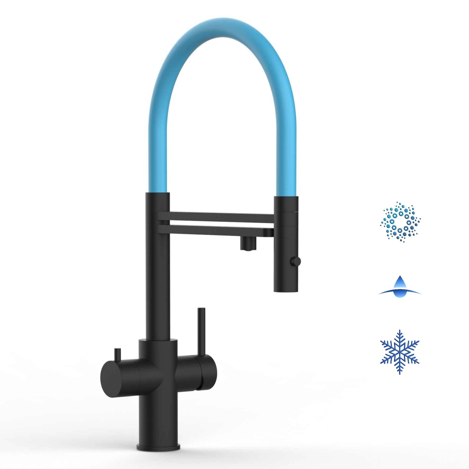 VIZIO 5 Wege Wasserhahn Küchenarmatur Edelstahl Massiv mit 360° Schwenkbare günstig online kaufen