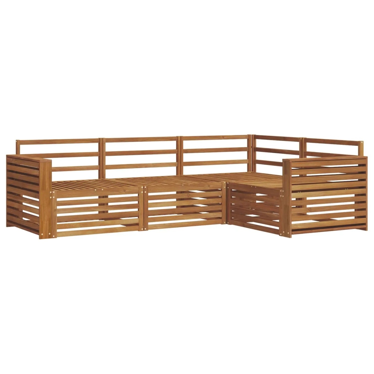 vidaXL Outdoor-Sofagarnitur 4-Tlg Natur 3373384