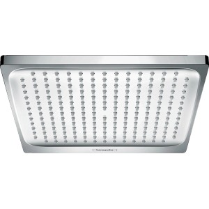 Hansgrohe Crometta E 240 Kopfbrause, chrom, quadratisch, mit Rain Strahlart für entspannendes Duschvergnügen.