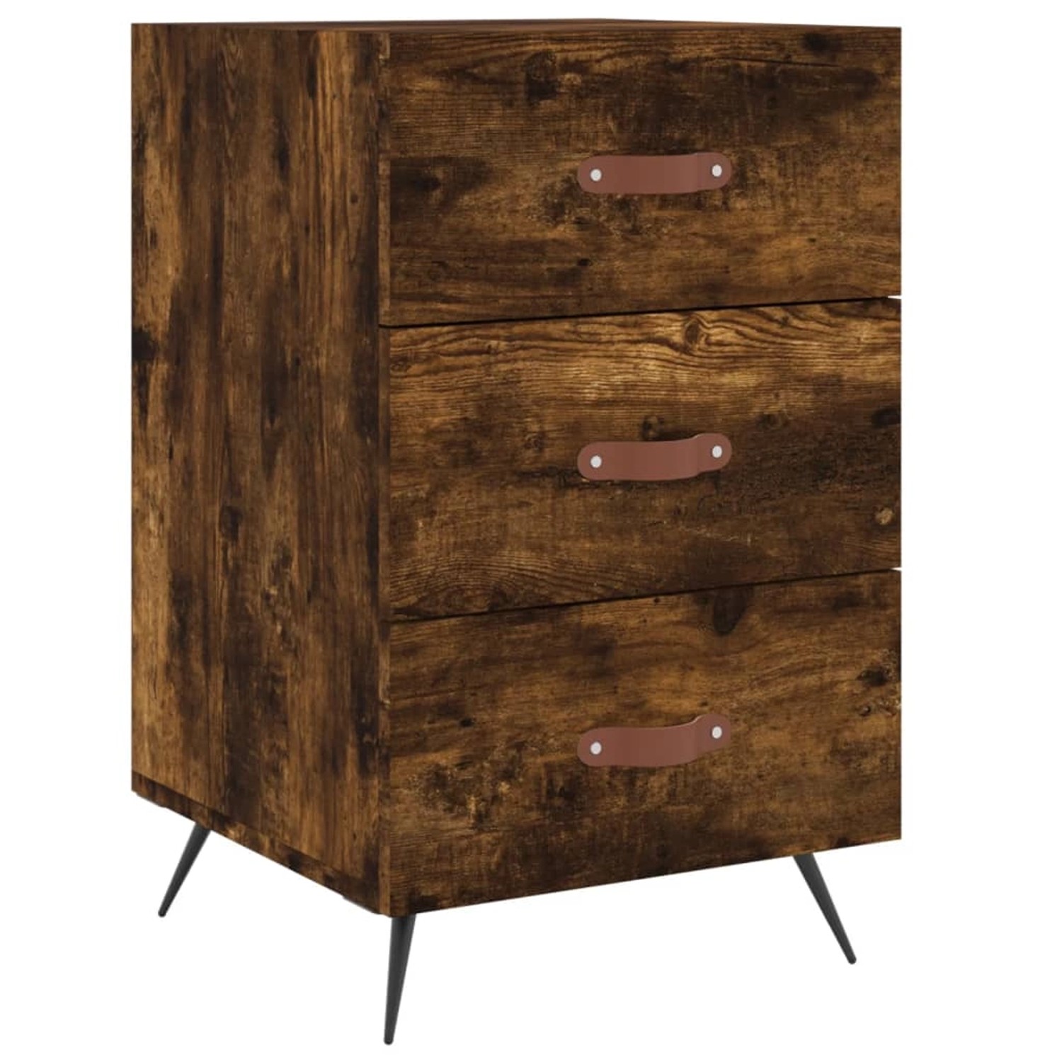 vidaXL Nachttisch Räuchereiche 40x40x66 cm Holzwerkstoff Modell 8 günstig online kaufen