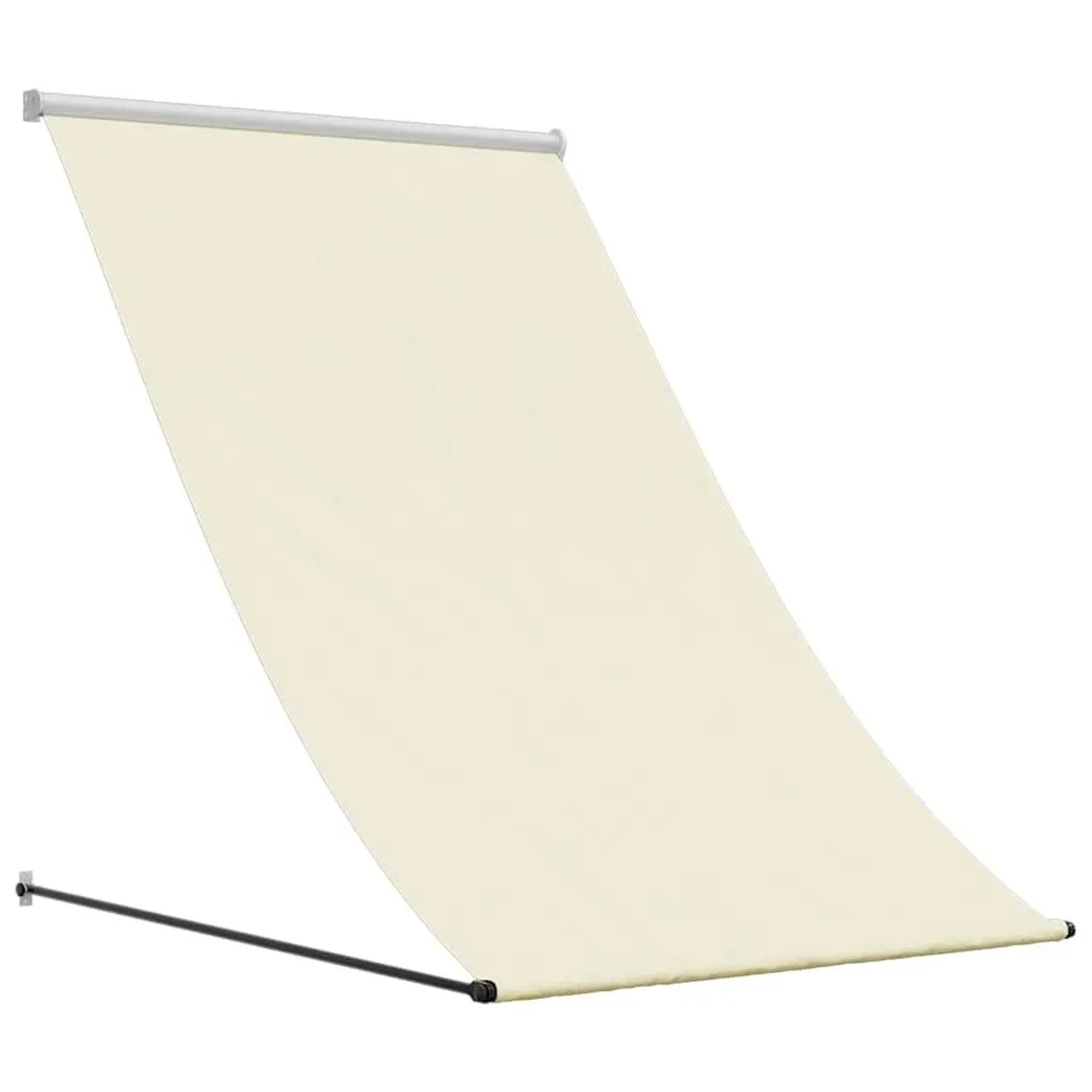 vidaXL Markise Einziehbar Creme 150x150 cm Stoff und Stahl 368758