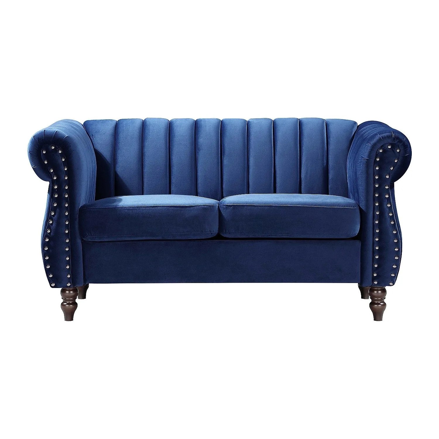 Vente-unique Sofa Ohne Schlafmöglichkeit Trumbo Königsblau 150 cm