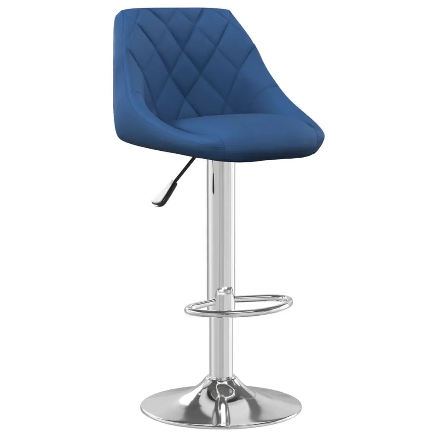 vidaXL Barhocker Blau Samt 335298