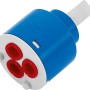 Keramikkartusche 40mm für Gavia Einhebelarmatur, blau/weiß, Ersatzteil zur Temperatur- und Mengenregelung.