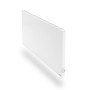 Weiße Vasner Hybrid-Infrarotheizung Konvi 900W, flaches elektrisches Heizgerät mit Thermostat.