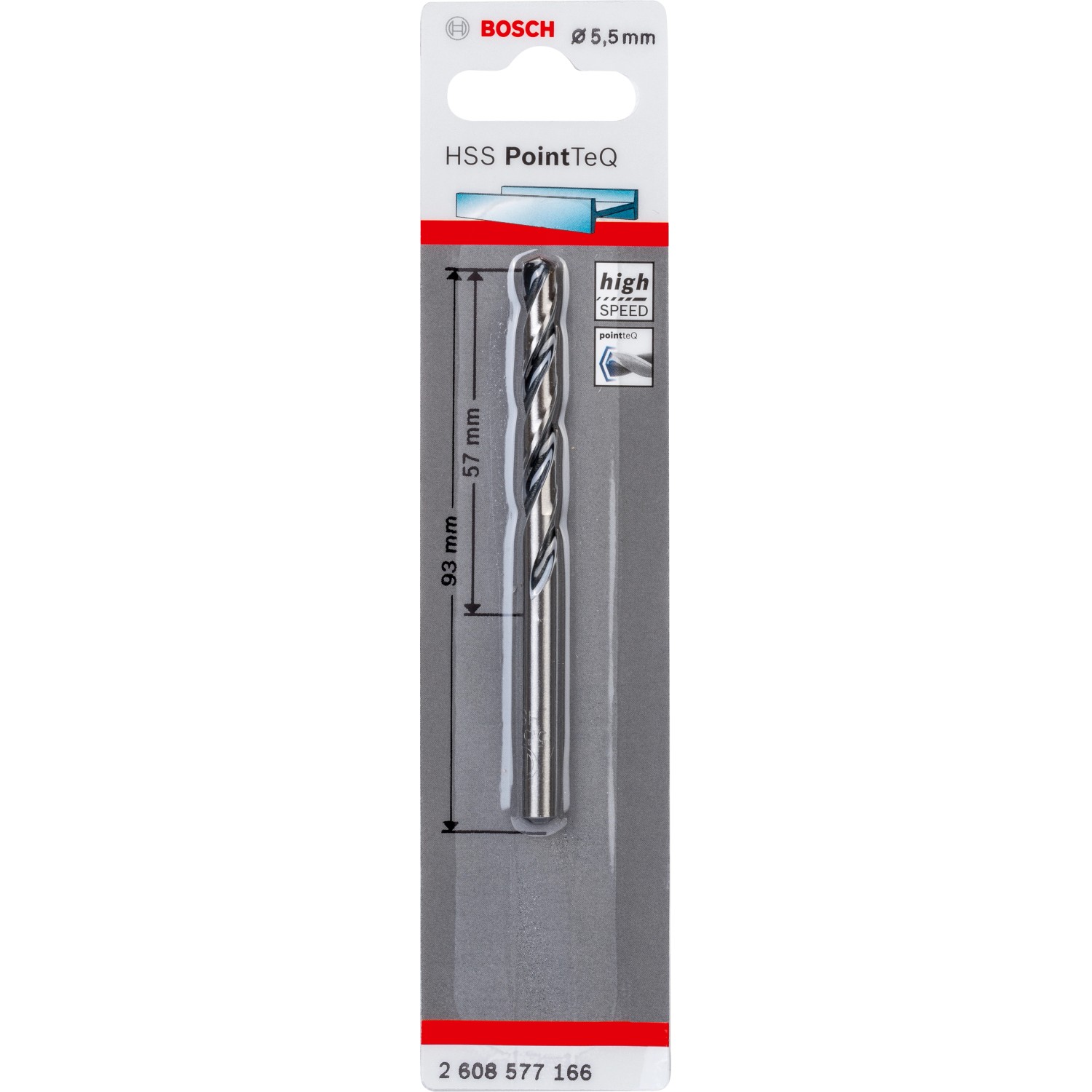 Bosch HSS-Spiralbohrer PointTeQ 5,5 mm