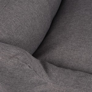 Detailaufnahme: Graues Knuffelwuff Hundebett Lotte Velours XXL, robust und komfortabel.