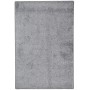 Grauer Snapstyle Hochflor Teppich Mona, 160x240 cm. Weicher Velours Teppich für Wohnräume.