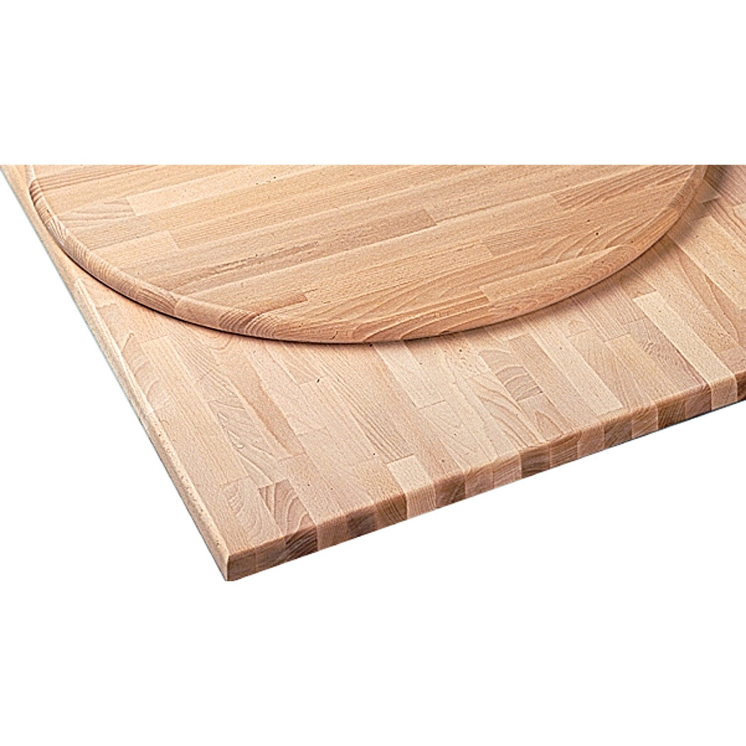 Tischplatte rund Buche  Ø 60 cm x 2,8 cm FSC®