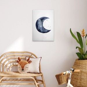 Tadessi Leinwandbild - M1-No.52215 - Blaue Mondsichel - 40 x 60 cm - Querformat