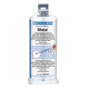 WEICON Easy-Mix Metal Epoxyd-Klebstoff, 50 ml, zum Kleben von Metall.