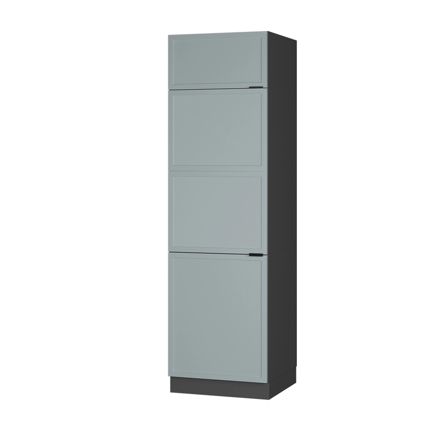 Vicco Küchenschränke Fame-Line Hochschrank für die Küche Hellblau-grau 60 cm