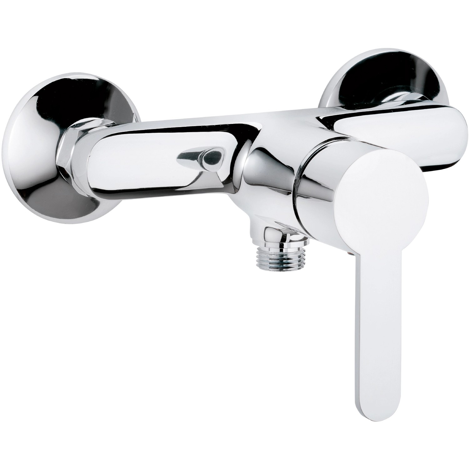 Sanitop-Wingenroth Einhebelmischer Brausearmatur Jetmix Style Chrom