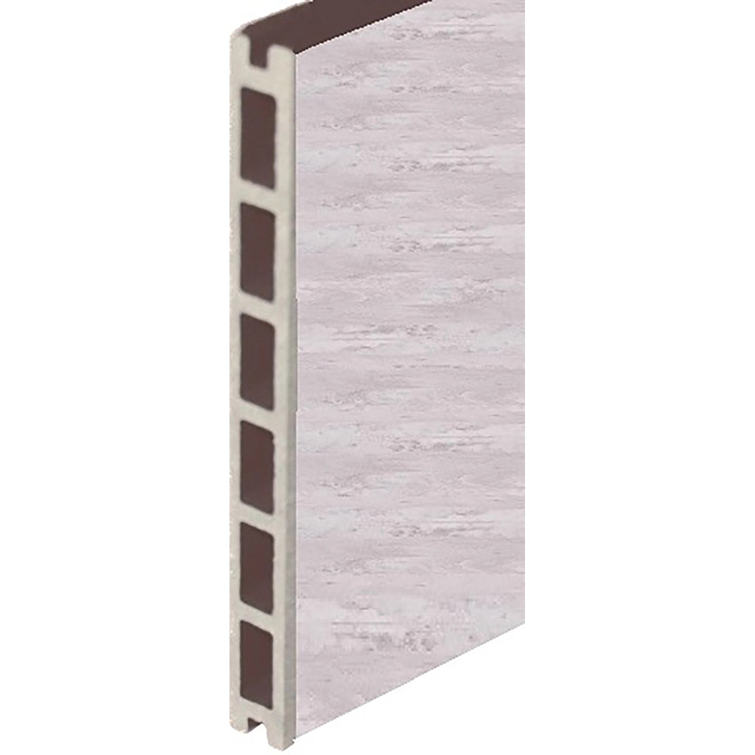 T & J Gotland WPC Zaunlamelle in Sand, 20x200x1795 mm, für individuelle Zaungestaltung.