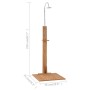 vidaXL Gartendusche 75x75x210 cm Massivholz Teak 312276_10