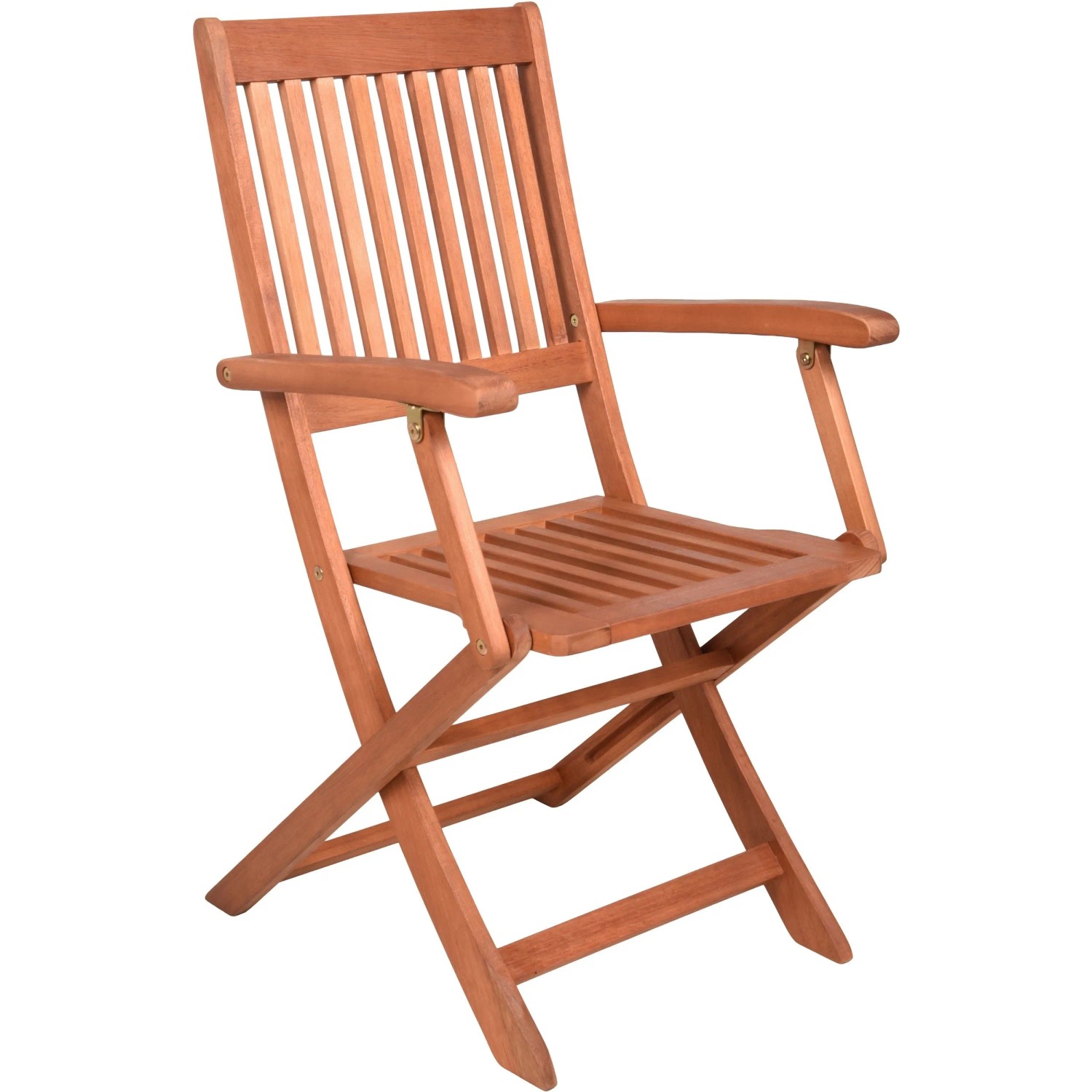 Brauner Garden Pleasure Klapparmstuhl Seattle (2 Stk.) aus FSC®-zertifiziertem Eukalyptusholz.