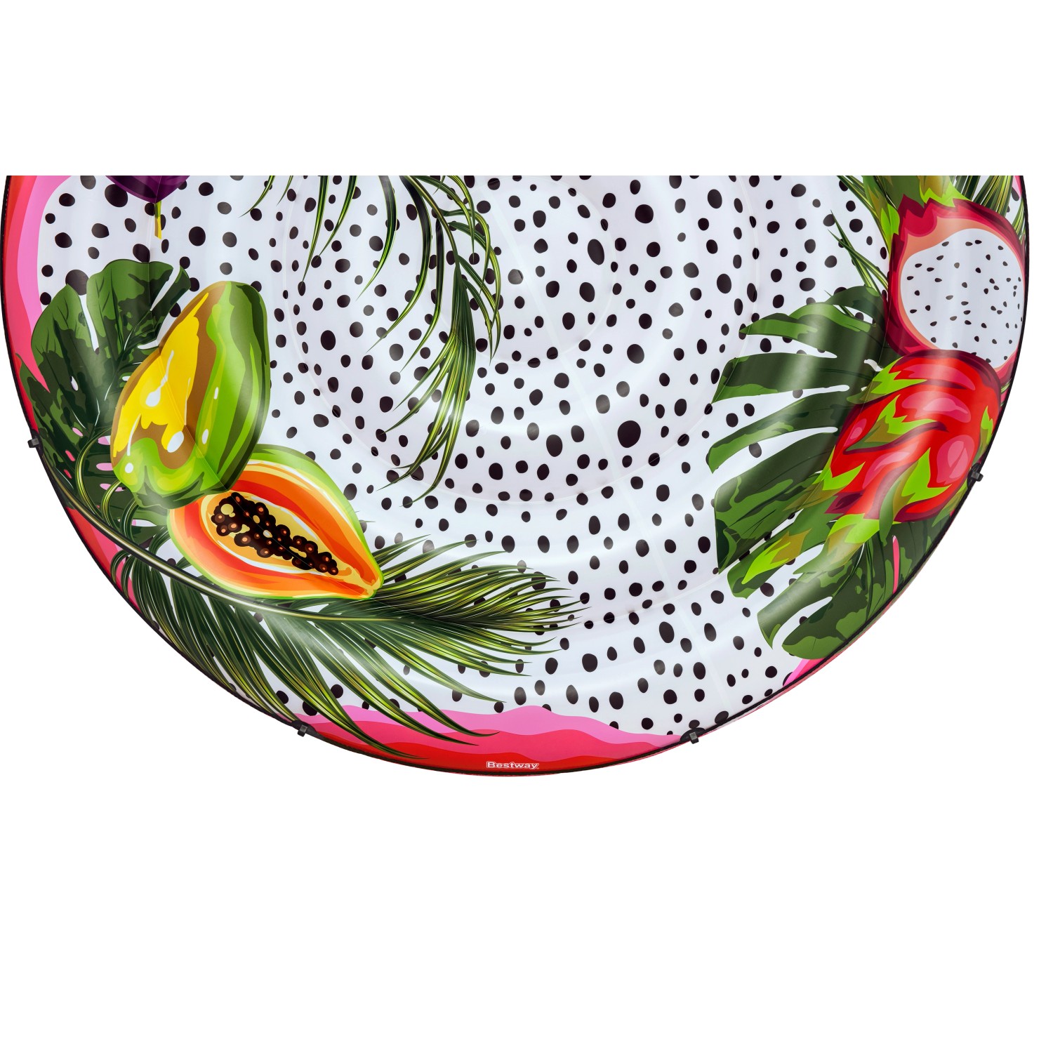 Bestway Badeinsel Fruits of Paradise, Ø 188 cm, mit tropischem Frucht-Design.