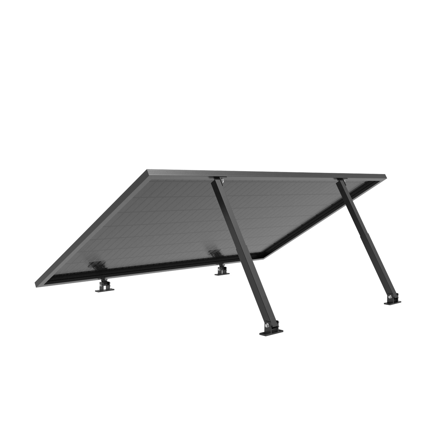 Kseng Solarmodul Halterung Balkonkraftwerk Aufständerung Einstellbarer Winkel 10-35° Für Flachdach Wand Boden Garage