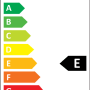 Energielabel für SSC-LUXon NORSU LED Außenstrahler, Energieeffizienzklasse E.