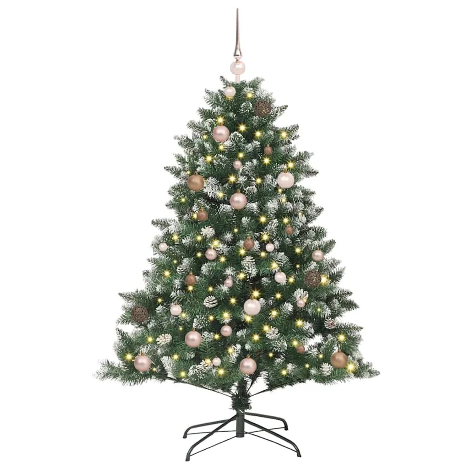 vidaXL Künstlicher Weihnachtsbaum mit 150 LEDs Grün 105 x 105 x 150 cm 3395219