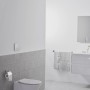 Ideal Standard Wand-WC Connect Air, spülrandlos, in Weiß im modernen Badezimmer.