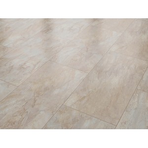 Laminatbodenmuster Visiogrande Buntschiefer in Beige und Braun.